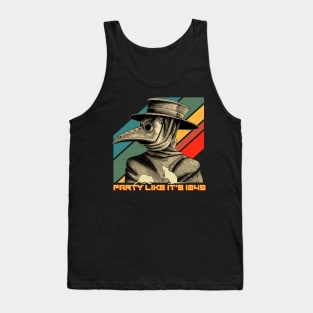 Party Like It's 1349 Vintage Plague Doctor Tank Top